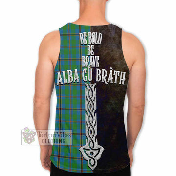 Snodgrass Tartan Family Crest Men's Tank Top Alba Gu Brath Be Brave Lion Ancient Style - Tartan Vibes Clothing