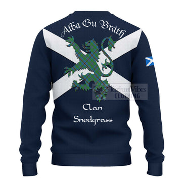 Snodgrass Tartan Lion Rampant Ugly Sweater Proudly Display Your Heritage with Alba Gu Brath and Clan Name - Tartan Vibes Clothing