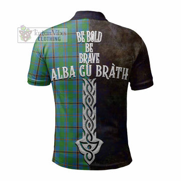 Snodgrass Tartan Family Crest Polo Shirt Alba Gu Brath Be Brave Lion Ancient Style - Tartan Vibes Clothing
