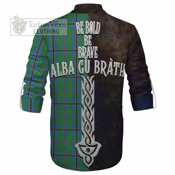 Snodgrass Tartan Family Crest Ghillie Kilt Shirt Alba Gu Brath Be Brave Lion Ancient Style - Tartan Vibes Clothing
