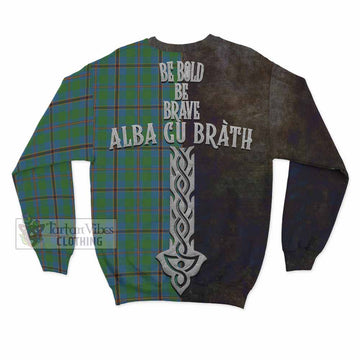 Snodgrass Tartan Family Crest Sweatshirt Alba Gu Brath Be Brave Lion Ancient Style - Tartan Vibes Clothing