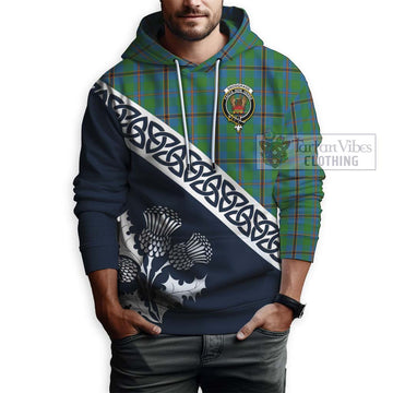 Snodgrass Tartan Hoodie Featuring Thistle and Scotland Map - Tartan Vibes Clothing