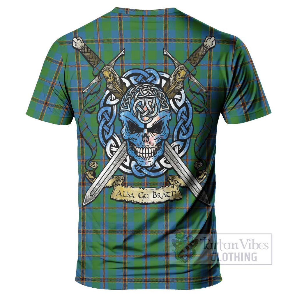 Snodgrass Tartan T-Shirt with Family Crest Celtic Skull Style - Tartan Vibes Clothing