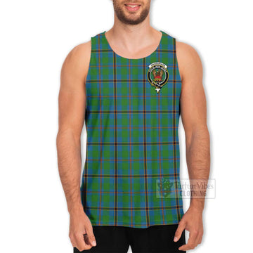 Snodgrass Tartan Men's Tank Top with Family Crest Celtic Skull Style - Tartan Vibes Clothing