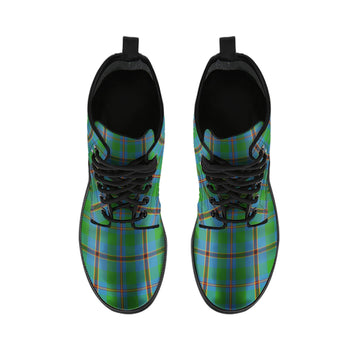 Snodgrass Tartan Leather Boots - Tartan Vibes Clothing