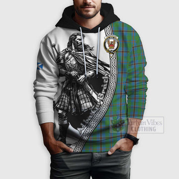 Snodgrass Tartan Clan Crest Hoodie with Highlander Warrior Celtic Style - Tartan Vibes Clothing