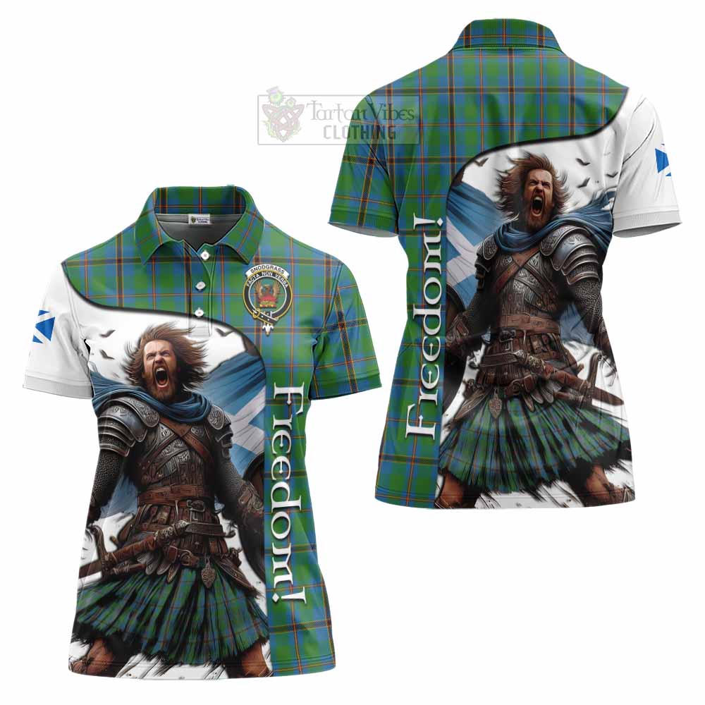 Tartan Vibes Clothing Snodgrass Crest Tartan Women's Polo Shirt Inspired by the Freedom of Scottish Warrior
