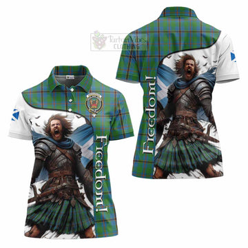 Tartan Vibes Clothing Snodgrass Crest Tartan Women's Polo Shirt Inspired by the Freedom of Scottish Warrior