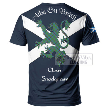 Snodgrass Tartan Lion Rampant T-Shirt Proudly Display Your Heritage with Alba Gu Brath and Clan Name - Tartan Vibes Clothing