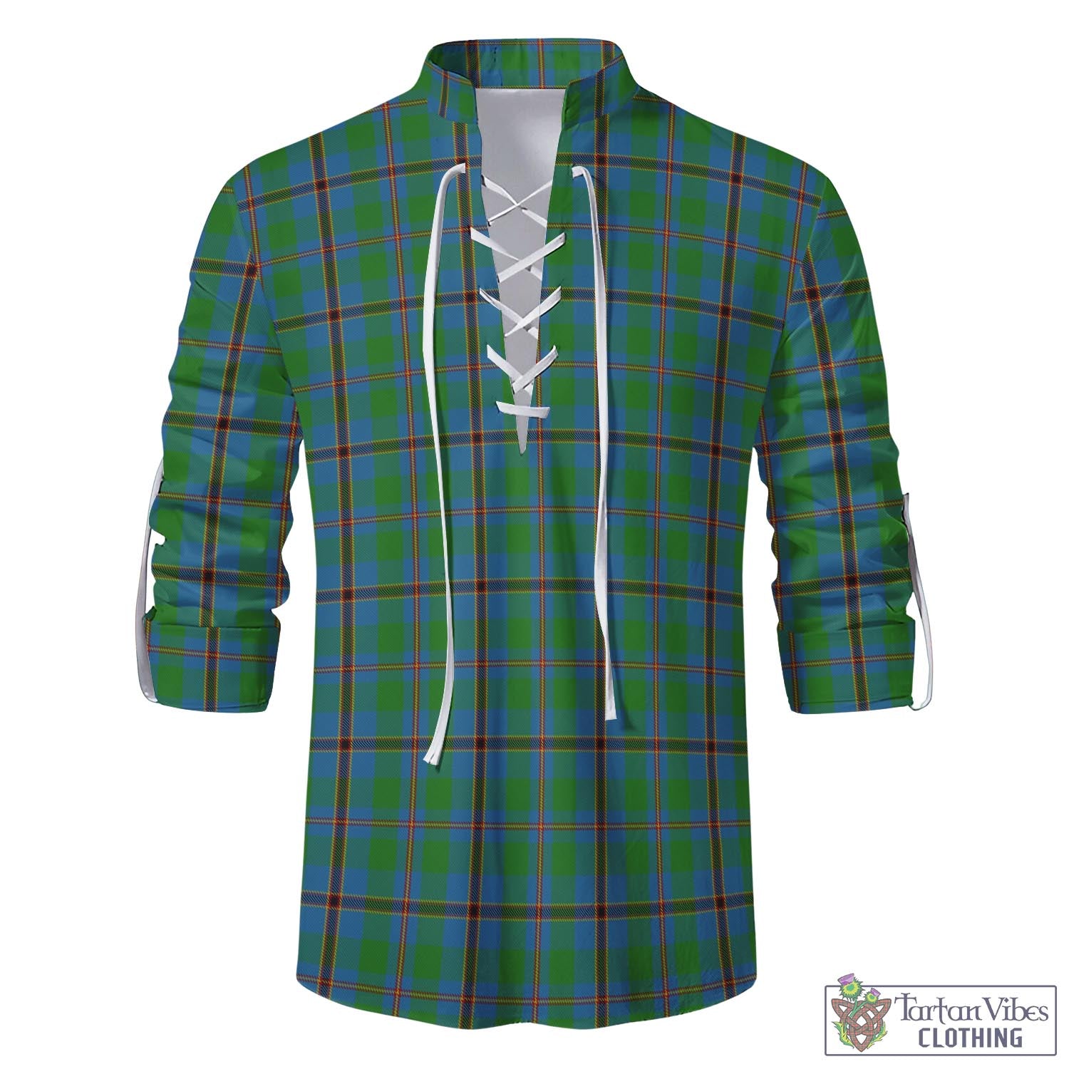 Snodgrass Tartan Men's Scottish Traditional Jacobite Ghillie Kilt Shirt - Tartan Vibes Clothing