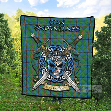 Snodgrass Tartan Quilt with Celtic Skull Alba Gu Brath Style - Tartan Vibes Clothing