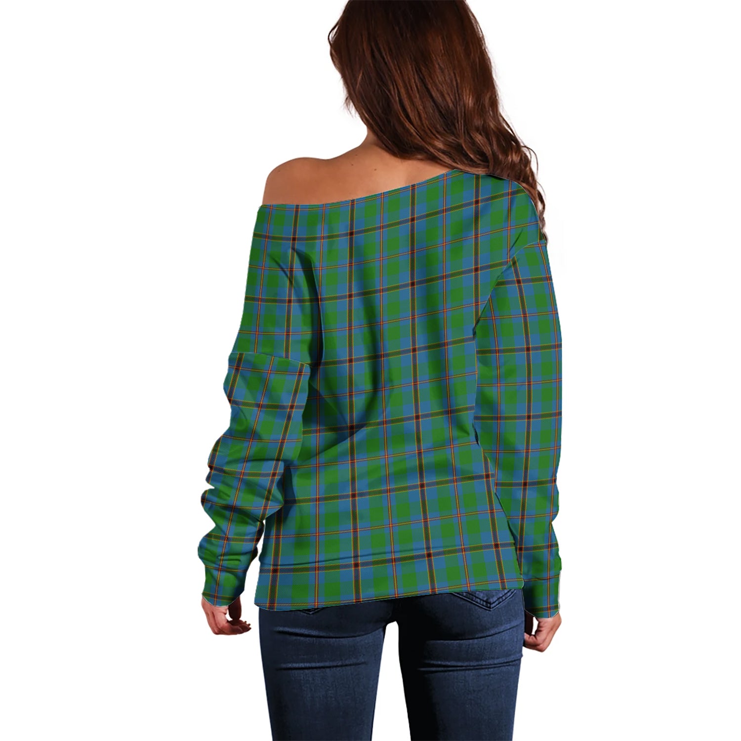 Snodgrass Tartan Off Shoulder Women Sweater - Tartan Vibes Clothing