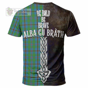 Snodgrass Tartan Family Crest T-Shirt Alba Gu Brath Be Brave Lion Ancient Style - Tartan Vibes Clothing