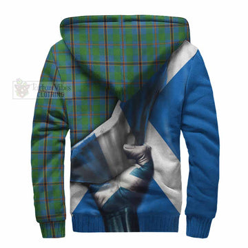 Snodgrass Tartan Sherpa Hoodie with Family Crest Scotland Patriotic Style - Tartan Vibes Clothing