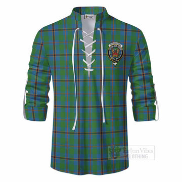 Snodgrass Tartan Ghillie Kilt Shirt with Family Crest DNA In Me Style - Tartan Vibes Clothing