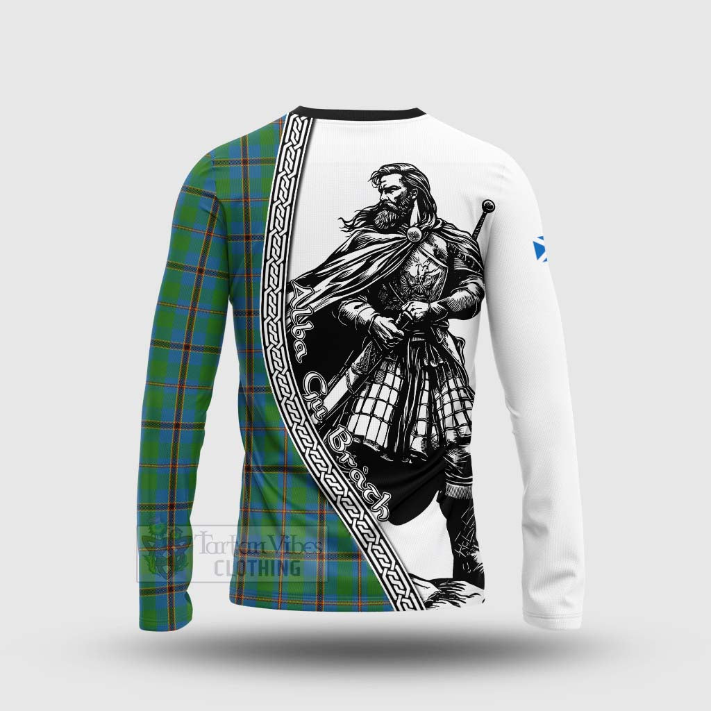 Snodgrass Tartan Clan Crest Long Sleeve T-Shirt with Highlander Warrior Celtic Style - Tartan Vibes Clothing