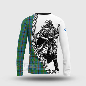 Snodgrass Tartan Clan Crest Long Sleeve T-Shirt with Highlander Warrior Celtic Style - Tartan Vibes Clothing