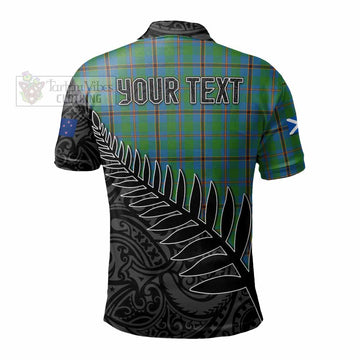 Snodgrass Crest Tartan Polo Shirt with New Zealand Silver Fern Half Style - Tartan Vibes Clothing
