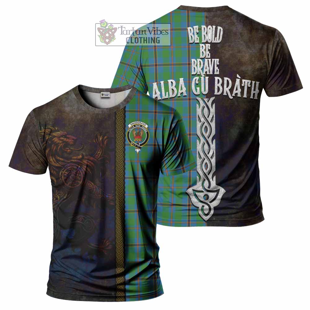 Snodgrass Tartan Family Crest T-Shirt Alba Gu Brath Be Brave Lion Ancient Style - Tartan Vibes Clothing