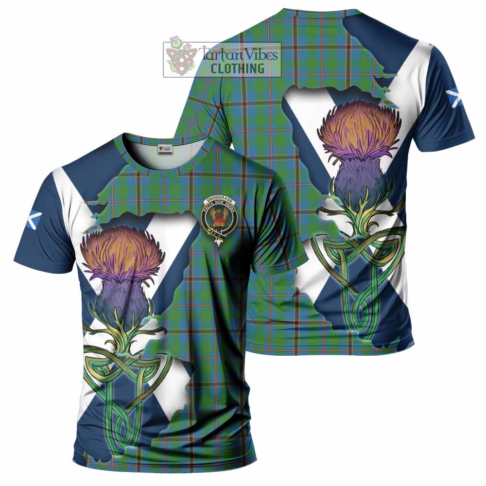Tartan Vibes Clothing Snodgrass Tartan Family Crest T-Shirt Scottish Thistle Celtic Inspired
