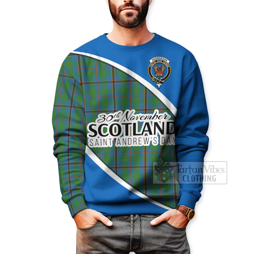 Snodgrass Family Crest Tartan Sweatshirt Celebrate Saint Andrew's Day in Style - Tartan Vibes Clothing