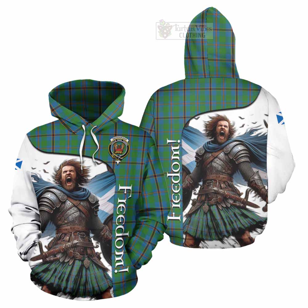 Tartan Vibes Clothing Snodgrass Crest Tartan Hoodie Inspired by the Freedom of Scottish Warrior