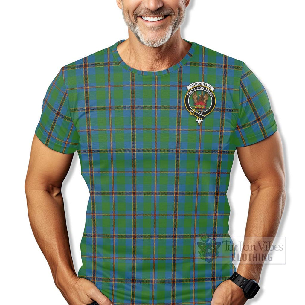 Snodgrass Tartan T-Shirt with Family Crest Celtic Skull Style - Tartan Vibes Clothing