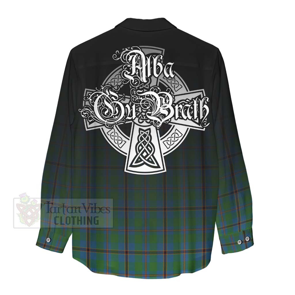 Snodgrass Tartan Women's Casual Shirt Featuring Alba Gu Brath Family Crest Celtic Inspired - Tartan Vibes Clothing