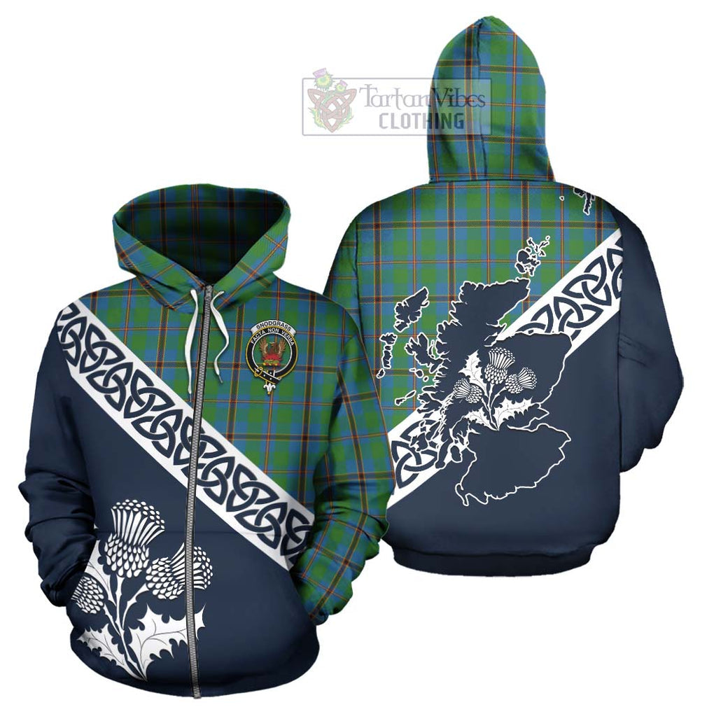 Snodgrass Tartan Hoodie Featuring Thistle and Scotland Map - Tartan Vibes Clothing