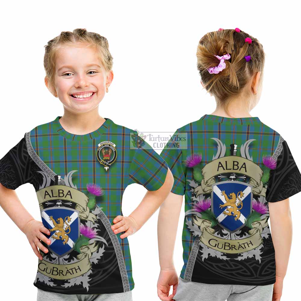Snodgrass Tartan Family Crest Kid T-Shirt Lion Rampant Royal Thistle Shield Celtic Inspired - Tartan Vibes Clothing