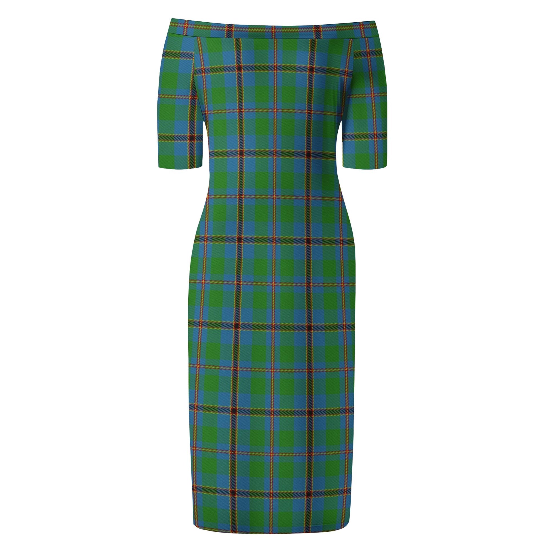 Snodgrass Tartan Off Shoulder Lady Dress - Tartan Vibes Clothing
