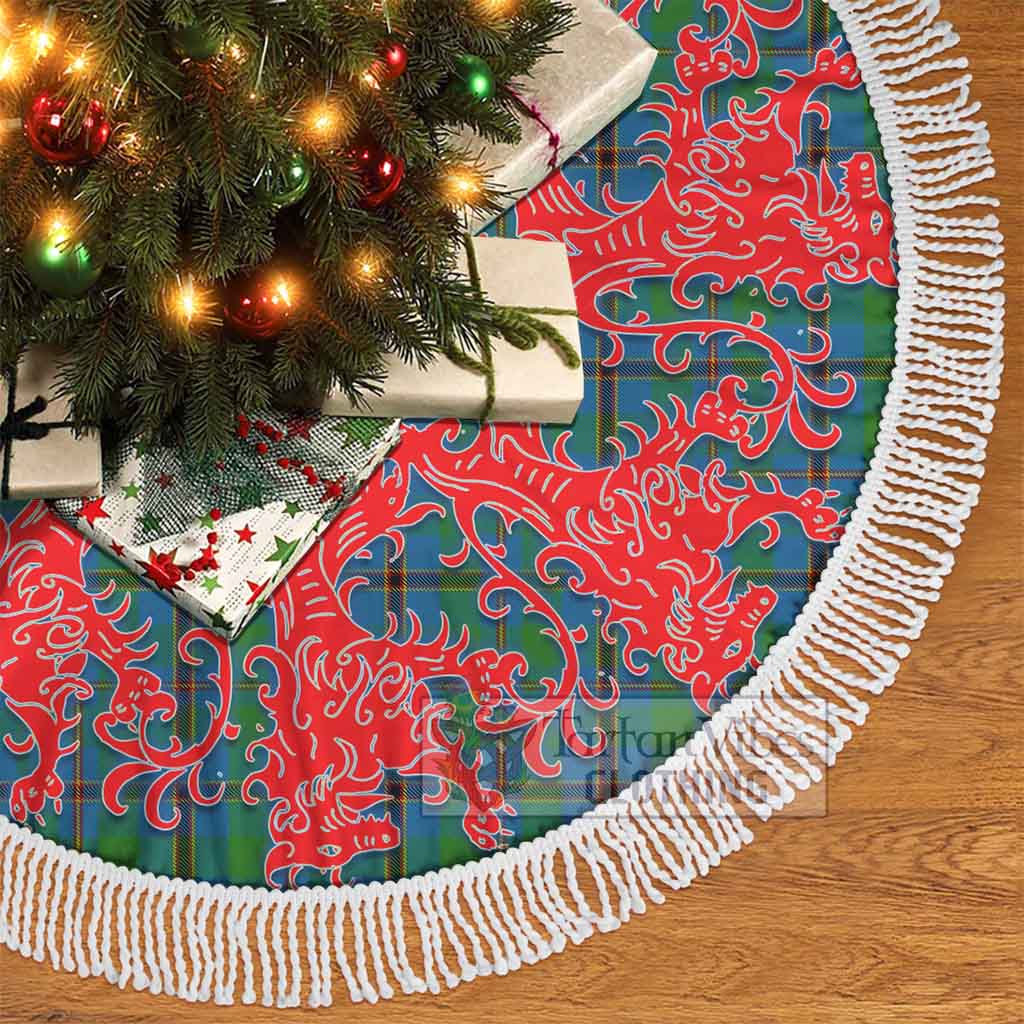 Snodgrass Tartan Christmas Tree Skirt Lion Rampant Style - Tartan Vibes Clothing