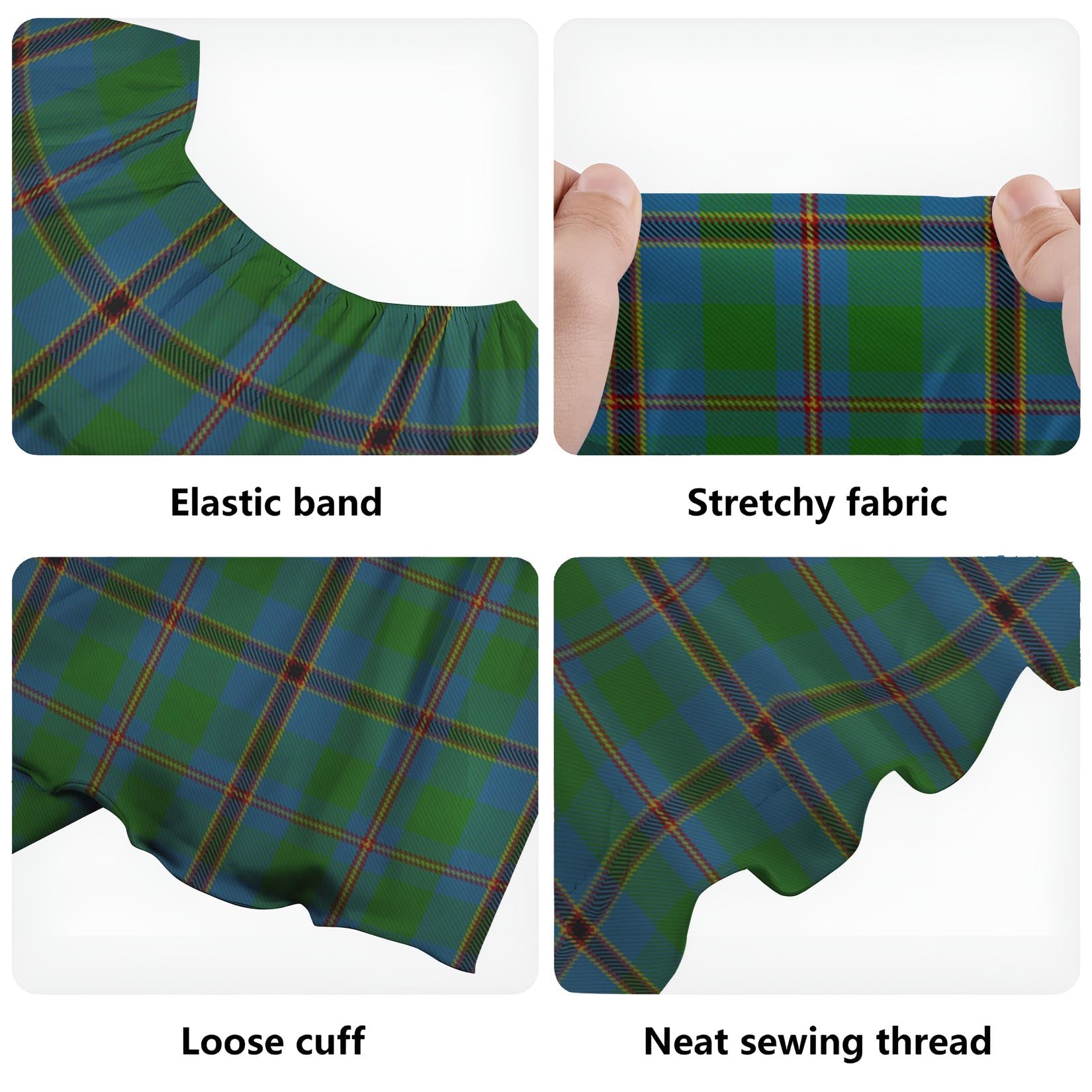 Snodgrass Tartan Off Shoulder Long Dress - Tartan Vibes Clothing