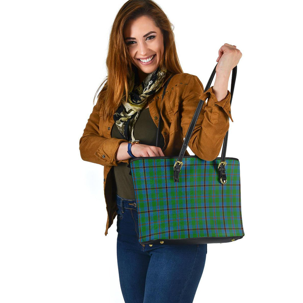 Snodgrass Tartan Leather Tote Bag - Tartan Vibes Clothing