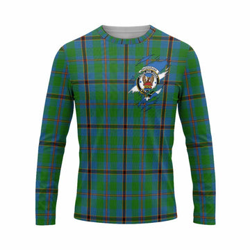 Snodgrass Clan Crest In Me Tartan Long Sleeve T-Shirt Scotland Flag Style
