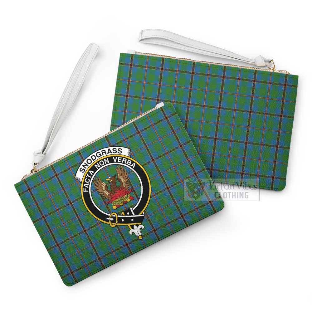 Tartan Vibes Clothing Snodgrass Family Crest Tartan Clutch Bag