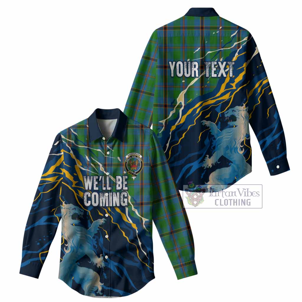 Snodgrass Scotland Tartan Women Casual Shirt WC2026 Football - We'll Be Coming