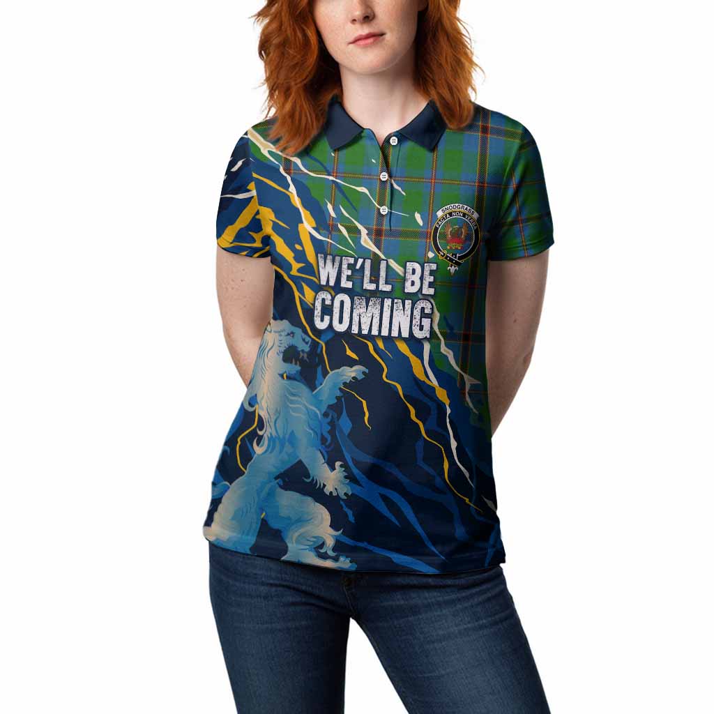 Snodgrass Scotland Tartan Women Polo Shirt WC2026 Football - We'll Be Coming