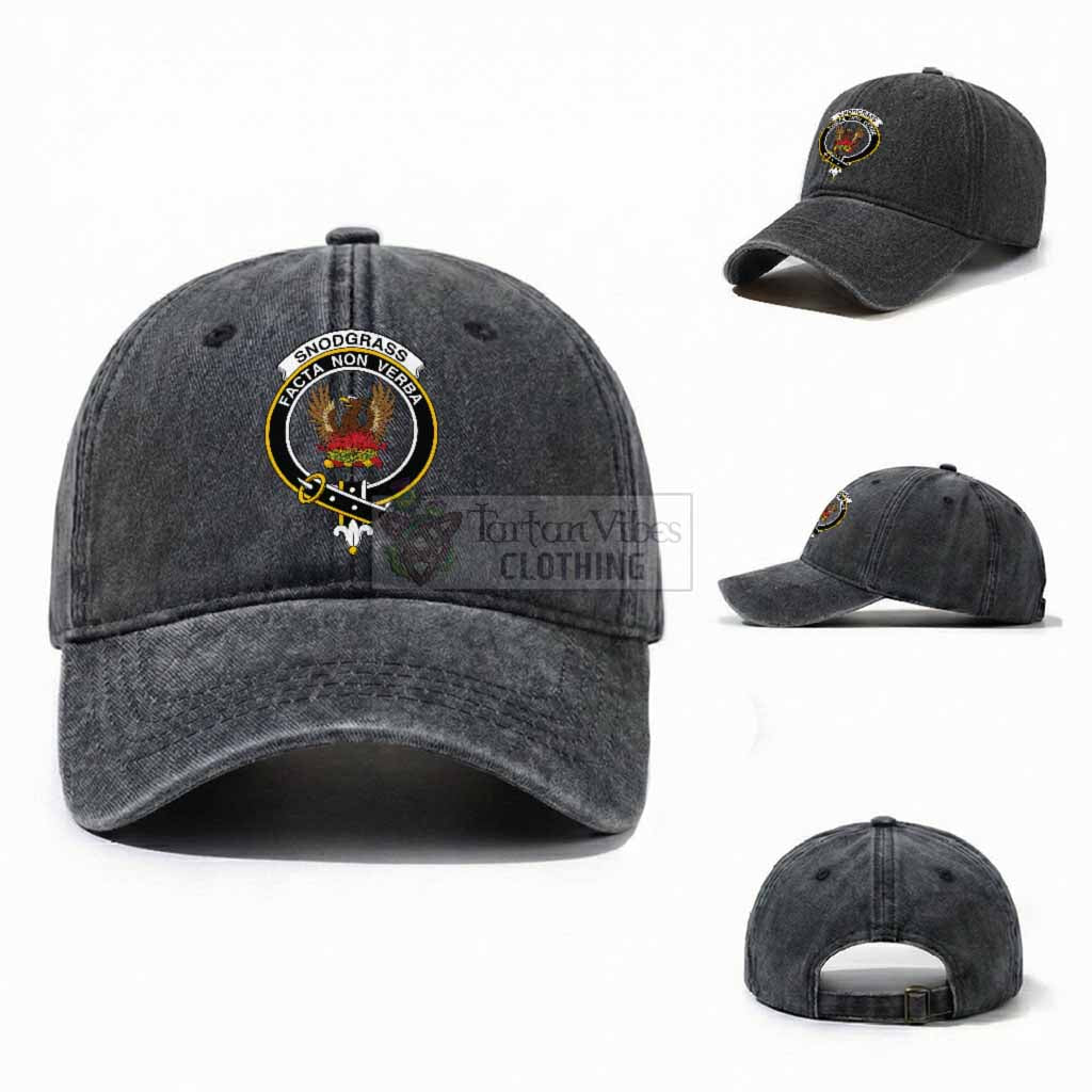Snodgrass Scottish Clan Crest Washed Baseball Cap