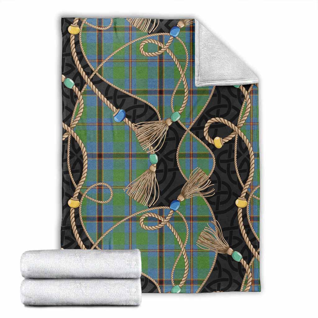 Snodgrass Scottish Tartan Twisted Ropes Stylized Blanket X-Large 59 x 79 inches 150 x 200 cm - Tartan Vibes Clothing