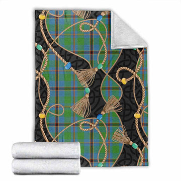 Snodgrass Scottish Tartan Twisted Ropes Stylized Blanket X-Large 59 x 79 inches 150 x 200 cm - Tartan Vibes Clothing
