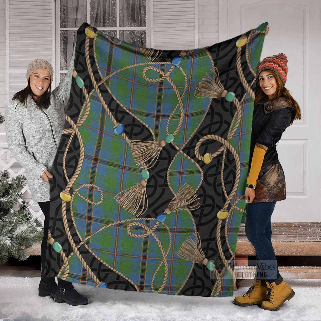 Snodgrass Scottish Tartan Twisted Ropes Stylized Blanket - Tartan Vibes Clothing