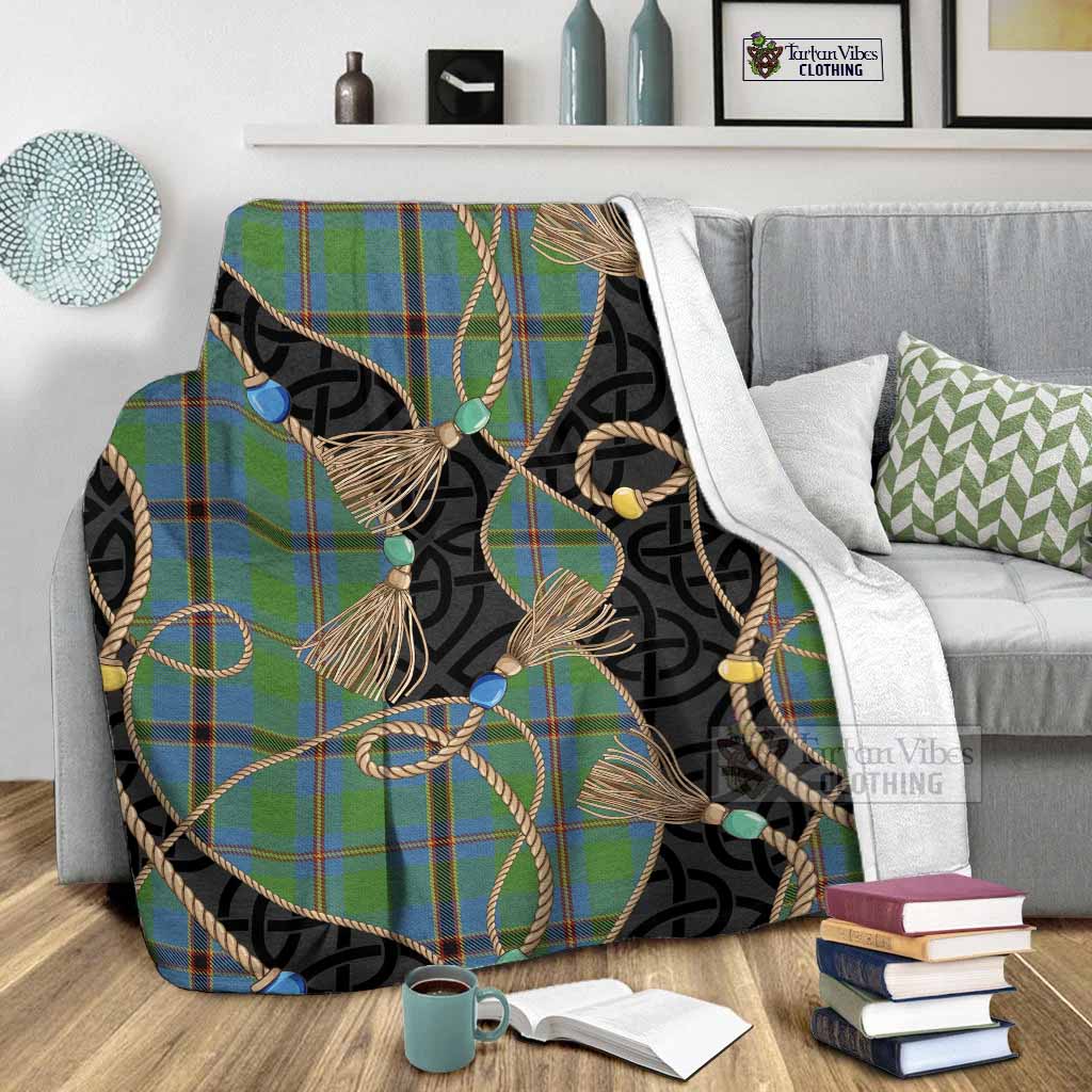 Snodgrass Scottish Tartan Twisted Ropes Stylized Blanket - Tartan Vibes Clothing