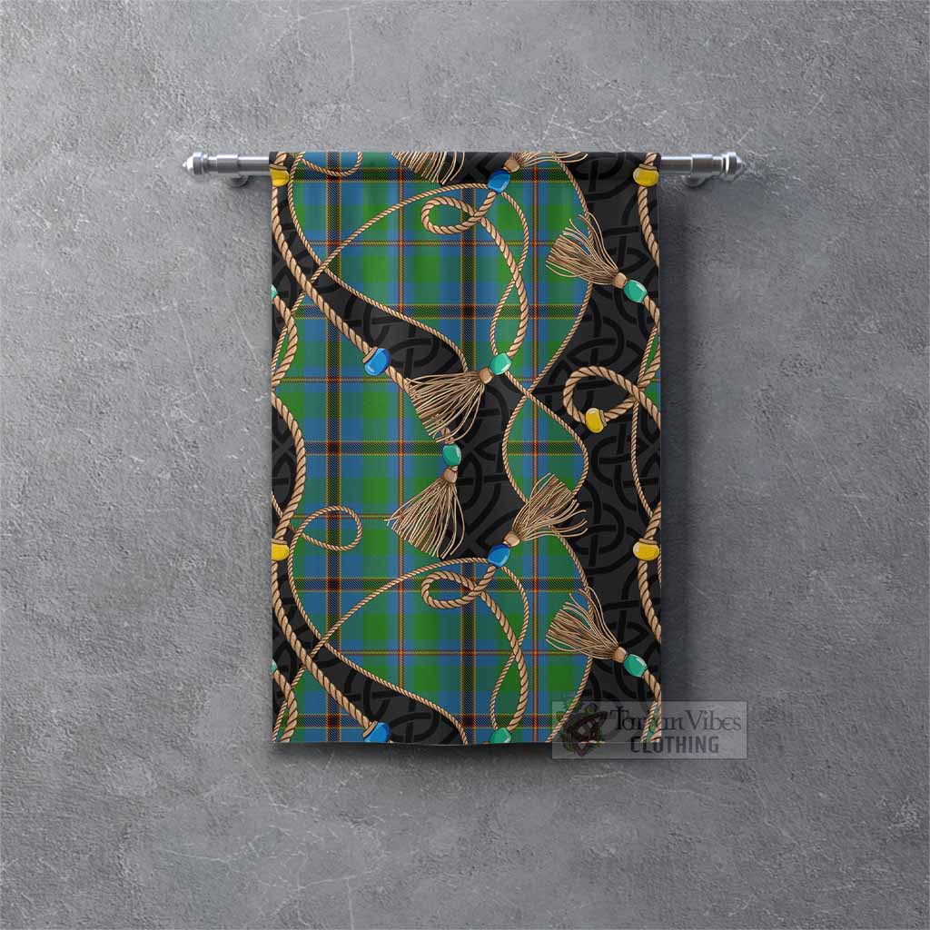 Snodgrass Scottish Tartan Twisted Ropes Stylized Gonfalon Rectangle - Tartan Vibes Clothing