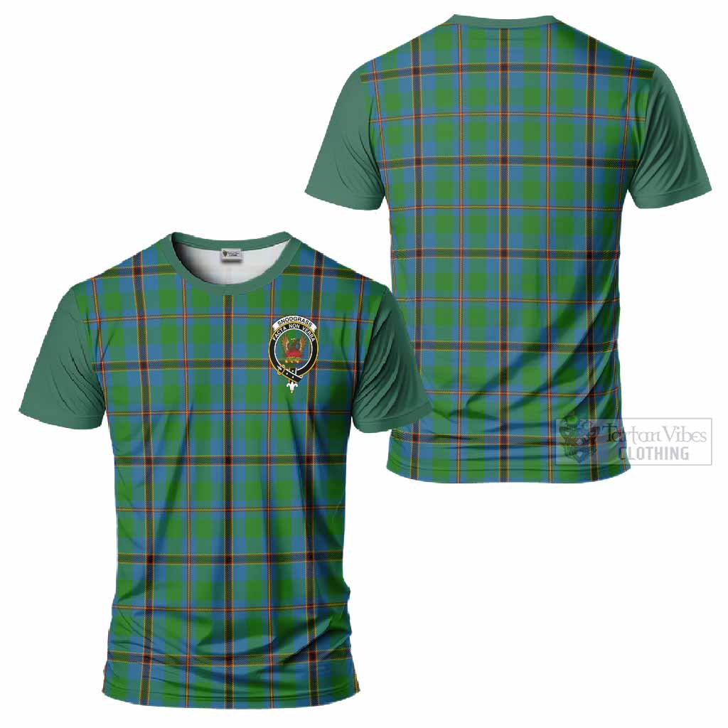 Snodgrass Tartan Accent T-Shirt with Family Crest