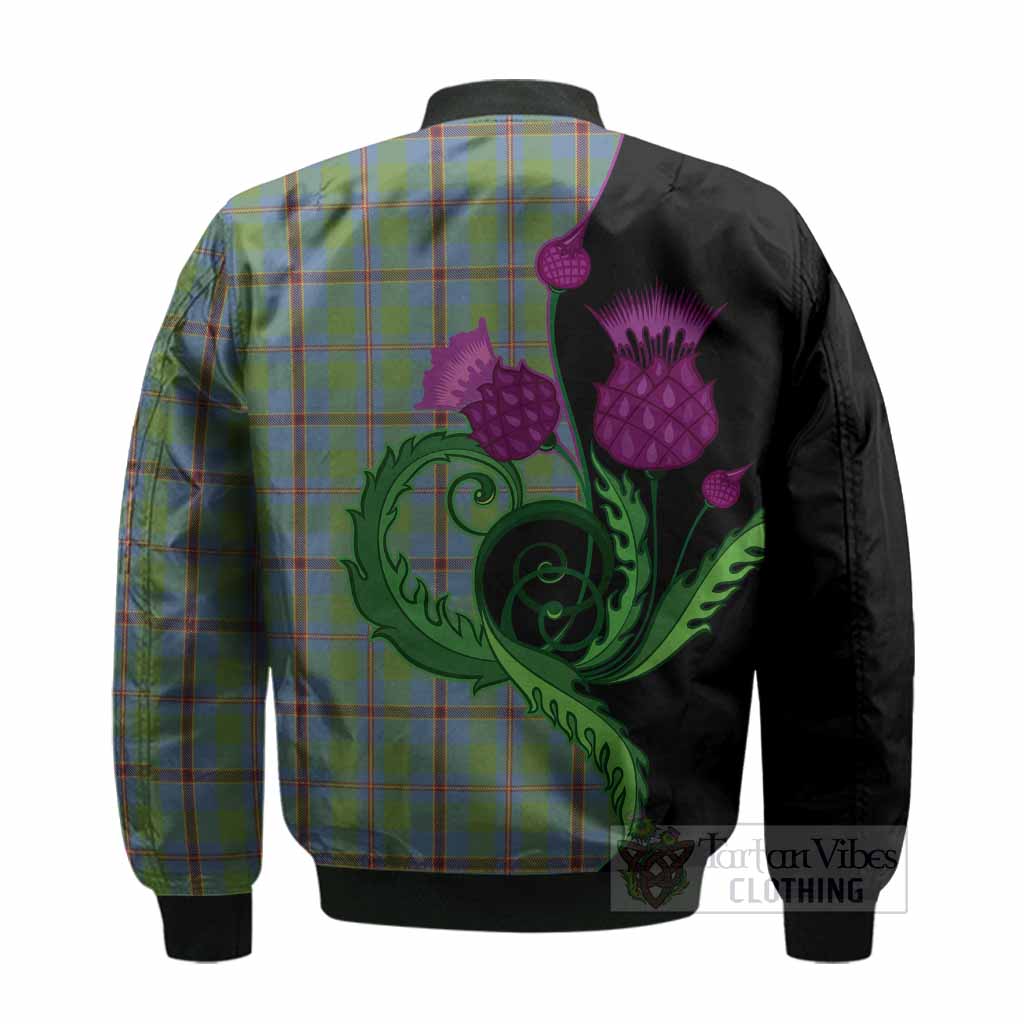 Snodgrass Tartan Bomber Jacket Traditional Scottish Thistle