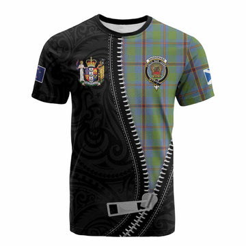 Snodgrass Tartan Cotton T-shirt New Zealand Pattern Unique Zipper Stylized