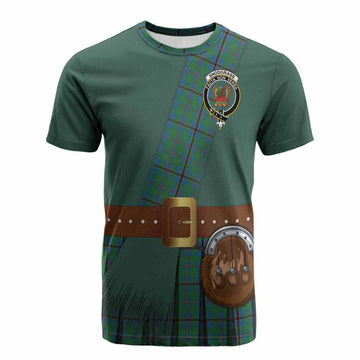 Snodgrass Tartan Crest Cotton T-shirt Kilt Costume Style