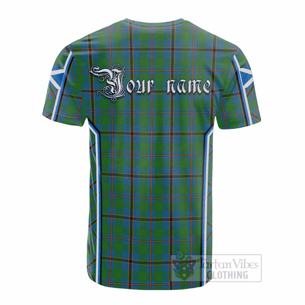 Snodgrass Tartan Crest Cotton T-shirt Scotland Coat of Arm Flag Style - Tartan Vibes Clothing