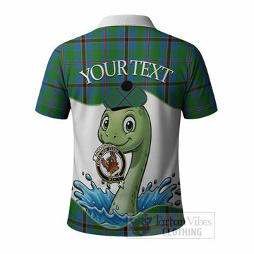 Snodgrass Tartan Crest Cute Nessie Polo Shirt Scottish Loch Ness Monster